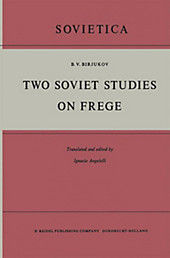Two Soviet Studies on Frege. B. V. Birjukov, - Buch - B. V. Birjukov,