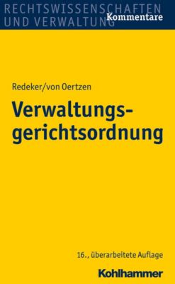 Verwaltungsgerichtsordnung - eBook - Helmuth von Nicolai, Martin Redeker, Peter Kothe,