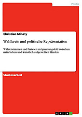 Wahlkreis und politische Repräsentation - eBook - Christian Minaty,