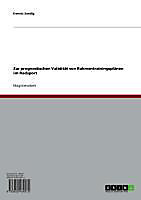 Zur prognostischen Validität von Rahmentrainingsplänen im Radsport - eBook - Dennis Sandig,