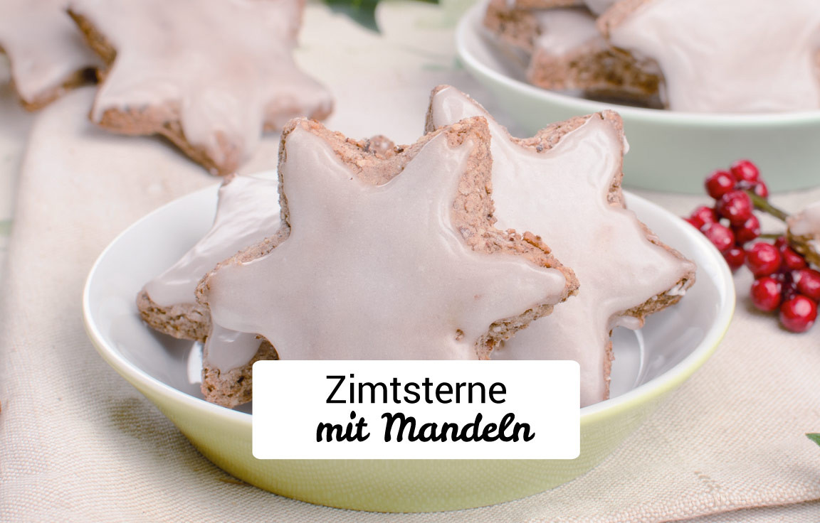 Rezept für Zimtsterne mit Mandeln