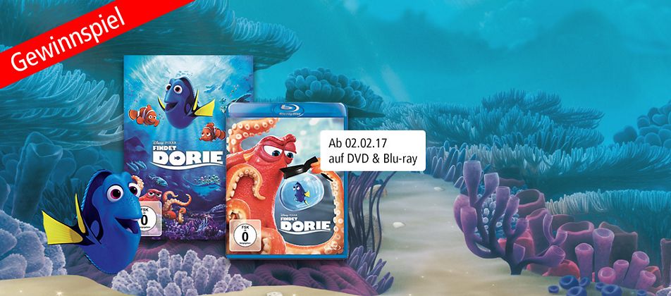 Grosses "Findet Dorie" Gewinnspiel - Jetzt mitmachen und tolle Preise gewinnen!