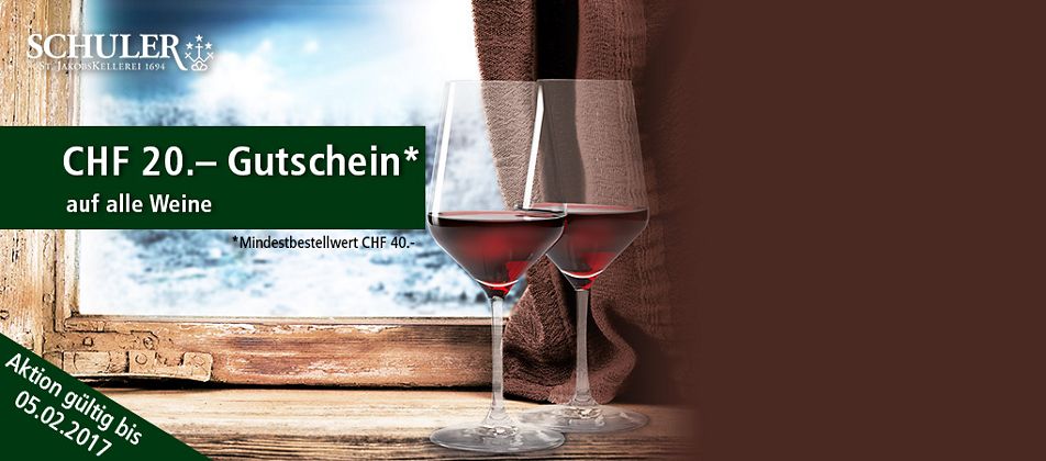 Nur für kurze Zeit: Exklusives Angebot auf alle Weine von Schuler