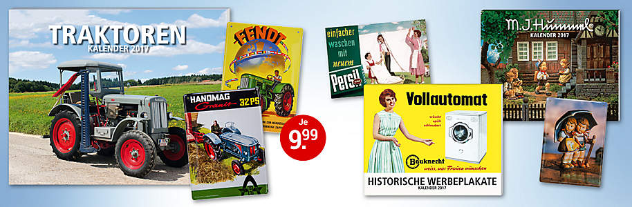 Bild Kalender mit je 2 Blechschildern Bild Kalender mit je 2 Blechschildern