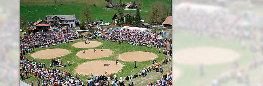 ##Eidgenössisches Schwing- und Älplerfest: 26. - 28. August 2016
Weltbild und der Reinhardt Verlag schicken Sie ans Eidgenössische Schwing- und Älplerfest in Estavayer-le-Lac!
Einfach das unten stehende Gewinnspielformular ausfüllen und mit etwas Glück 1 x 2 Tickets gewinnen!
Insgesamt verlosen wir 4 x 2 Tickets der 1. Kategorie für Samstag und Sonntag.
Viel Glück!