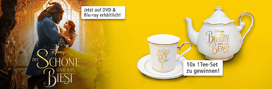 The Beauty and the Beast - tolles Tee-Set gewinnen The Beauty and the Beast - tolles Tee-Set gewinnen