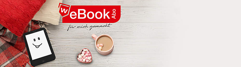 WeBookAbo - für mich gemacht
**Jeden Monat 2 eBooks, die es nur bei Weltbild gibt: auswählen & loslesen.**
Solange Sie wünschen. Monatlich kündbar.
Jetzt GRATIS testen!*
**So geht's:**
1. eBook auswählen und "Im WeBookAbo laden" klicken.
2. Anmelden und Bestellung abschließen - fertig!