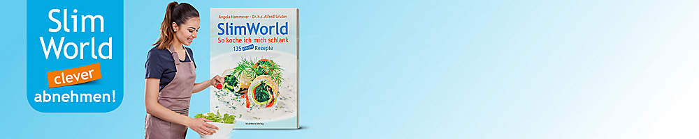 # Feine Rezepte aus dem SlimWorld Kochbuch - So koche ich mich schlank
####Laden Sie sich unsere kostenlosen SlimWorld-Rezepte herunter sowie einige persönliche Tipps von Angela Hammerer, Ernährungsberaterin und Autorin, die Sie auf dem Weg zur optimalen Figur unterstützen!