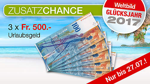 Bild Urlaubsgeld 3x500.- Bild Urlaubsgeld 3x500.-