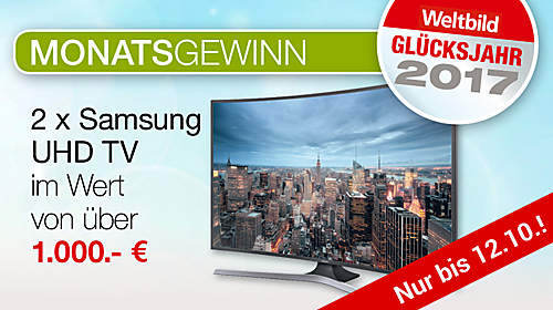 Monatsgewinn: Samsung UHD TV Monatsgewinn: Samsung UHD TV