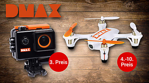 DMAX-Gewinnspiel mit tollen Preisen DMAX-Gewinnspiel mit tollen Preisen