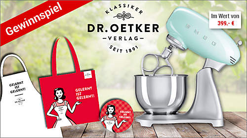 Dr. Oetker-Gewinnspiel mit tollen Preisen! Dr. Oetker-Gewinnspiel mit tollen Preisen!