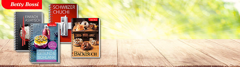 #Betty Bossi bei Weltbild
**Jetzt neu bei Weltbild: Alle Betty Bossi-Kochbücher.**
Entdecken Sie jetzt unsere neuen Betty-Bossi Kochbücher. Verwöhnen Sie Ihre Famile, Freunde und sich mit leckeren und einfachen Rezepten. Über einheimische bis asiatische Gerichte, Tipps für Ihr Festmahl, spannende Rezepte für Fleischliebhaber oder leckere vegetarische Gerichte. Gleich stöbern und loskochen.