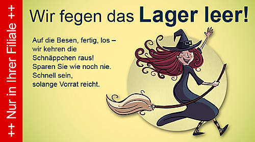 Lager fegen Lager fegen