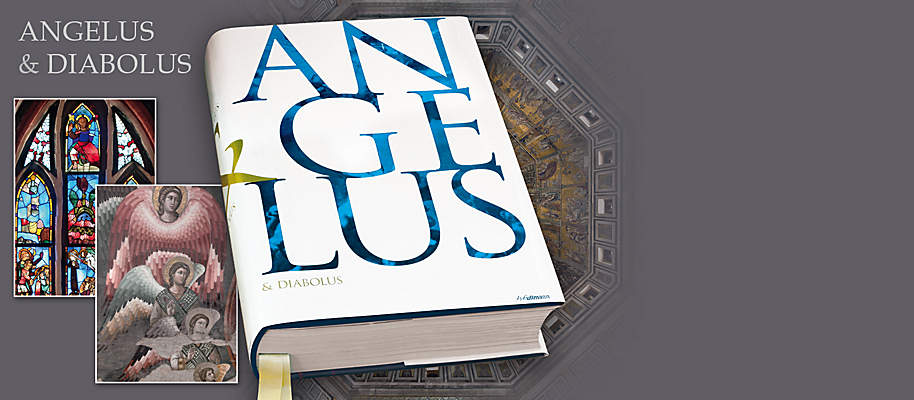 #Das neue Opus Magnum der Macher von Ars Sacra#
Nach dem überwältigenden Erfolg von "Ars Sacra" erscheint jetzt das neue Werk der Superlative: **Angelus & Diabolus**. In 10-jähriger Entstehungszeit entstand ein atemberaubender Prachtband.
##Der ewige Kampf zwischen Gut und Böse – der weltweit erste Überblick in Bild und Text##
Engel, Teufel und Dämonen nehmen seit dem Aufkommen des christlichen Glaubens eine zentrale Rolle ein. Ob als Heilsbringer oder Todesboten spiegeln sie fundamentale Hoffnungen und Ängste der Menschen wider und stehen für den ewigen Kampf zwischen Gut und Böse.
###Angelus & Diabolus###
{{ priceblock wosin="21467771-1" }}