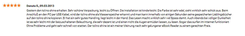 Kundenkommentare 3 Kundenkommentare 3