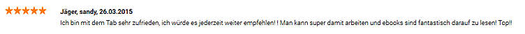 Kundenkommentare tab - 1 Kundenkommentare tab - 1