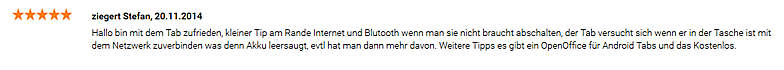 Kundenkommentare tolino tab Kundenkommentare tolino tab