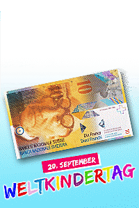 Sichern Sie sich heute zum Weltkindertag Ihren Fr. 10.- Gutschein! Weltkindertag: Jetzt Fr. 10.- Gutschein sichern - nur am 20.09.17!