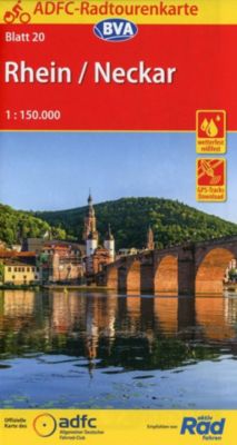ADFC-Radtourenkarte Rhein /Neckar