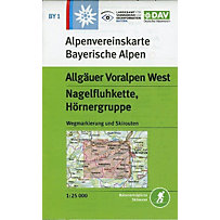 Alpenvereinskarte Allgäuer Voralpen West, Nagelfluhkette, Hörnergruppe Alpenvereinskarte Allgäuer Voralpen West, Nagelfluhkette, Hörnergruppe