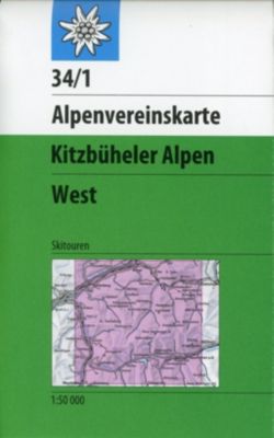 Alpenvereinskarte Kitzbühler Alpen West Skiausgabe