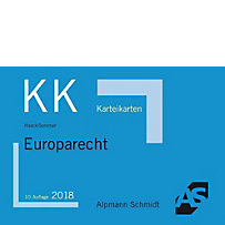 Alpmann-Cards, Karteikarten (KK): Europarecht Alpmann-Cards, Karteikarten (KK): Europarecht