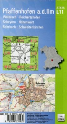 Amtliche Topographische Karte Bayern Pfaffenhofen a. d. Ilm | Weltbild.ch