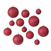 Broste copenhagen Weihnachtskugel-Set 12er rot Broste copenhagen Weihnachtskugel-Set 12er rot