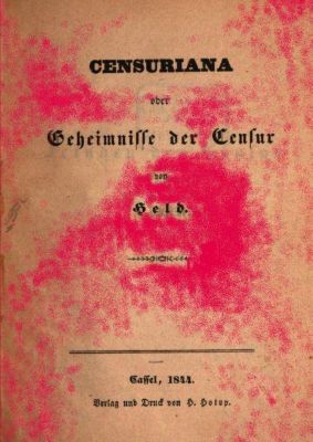 Censuriana oder Geheimnisse der Censur von Friedrich Wilhelm Held - Nikola Roßbach | 