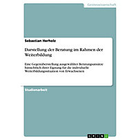 Darstellung der Beratung im Rahmen der Weiterbildung Darstellung der Beratung im Rahmen der Weiterbildung