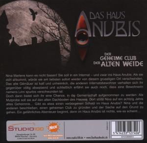 Das Haus Anubis Der Geheime Club Der Alten Weide 6 Audio Cds