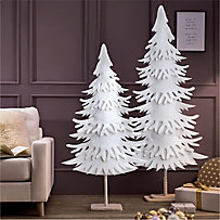 Deko-Objekt Tannenbaum Weiß groß Deko-Objekt Tannenbaum Weiß groß