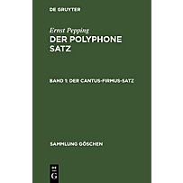 Der cantus-firmus-Satz Der cantus-firmus-Satz