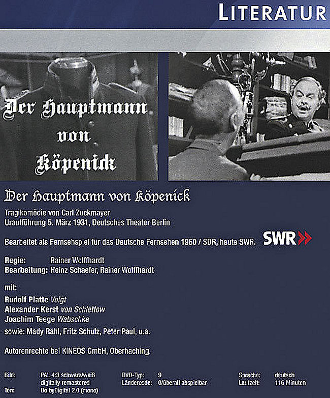 Der Hauptmann Dvd Der Hauptmann Dvd