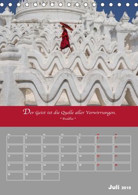 Der Rote Schirm Buddhistische Zitate Tischkalender 2019 Din A5
