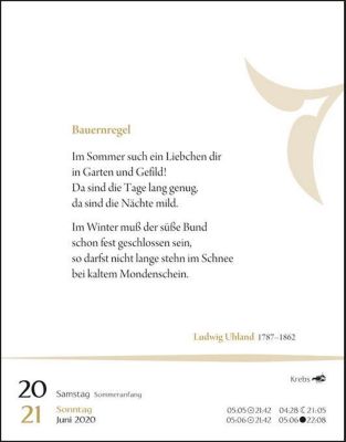 Deutsche Gedichte 2020 Kalender Bei Weltbild De Bestellen