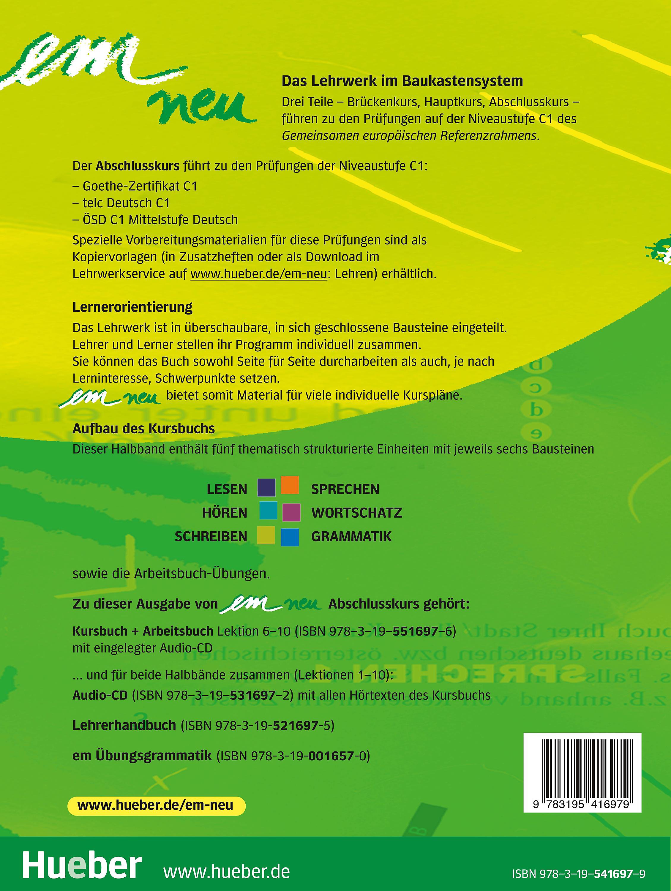 Em Neu 2008 Abschlusskurs Kursbuch Und Arbeitsbuch Lektion 1 5 M