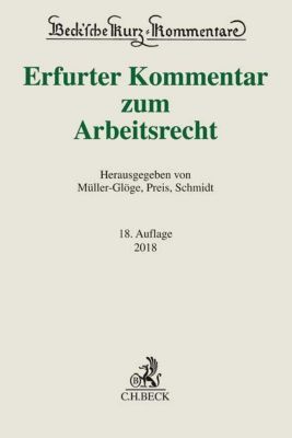 Erfurter Kommentar Zum Arbeitsrecht Buch Bestellen Weltbildde