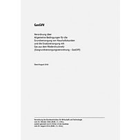 GasGVV - Gasgrundversorgungsverordnung GasGVV - Gasgrundversorgungsverordnung