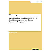 Gemeinsamkeiten und Unterschiede von Qualitätsmanagement und Human Ressource Management Gemeinsamkeiten und Unterschiede von Qualitätsmanagement und Human Ressource Management