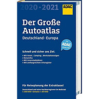 Großer ADAC Autoatlas 2020/2021, Deutschland 1:300 000, Europa 1:750 000 Großer ADAC Autoatlas 2020/2021, Deutschland 1:300 000, Europa 1:750 000