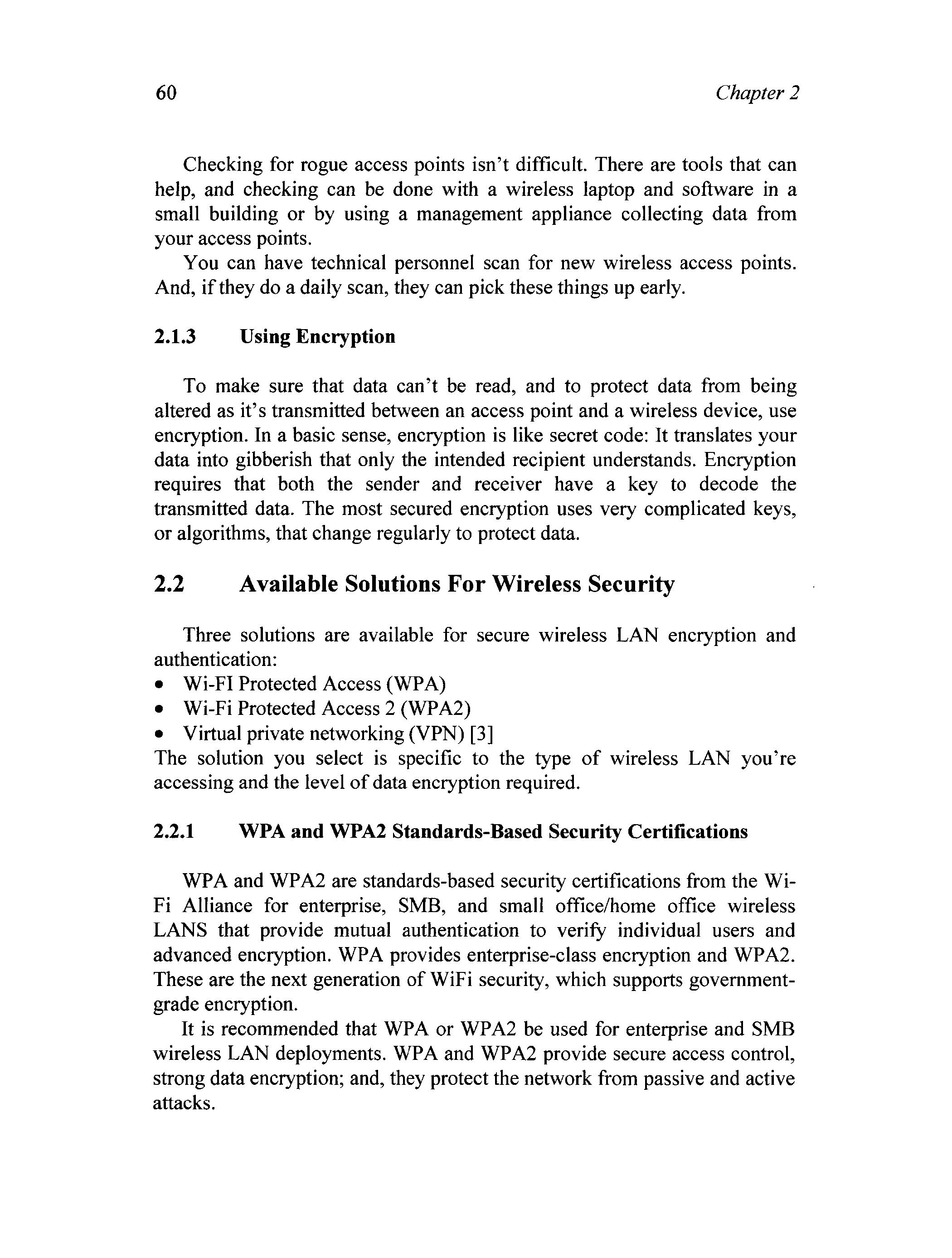 Guide to Wireless Network Security
