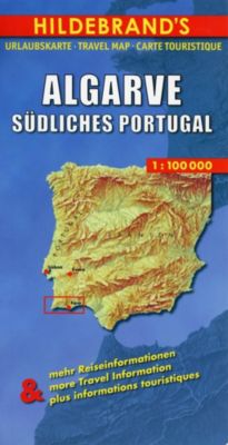 Hildebrand's Urlaubskarte Algarve, südliches Portugal; Algarve, Southern Portugal; Algarve, Portugal du Sud