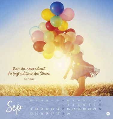 Ich wünsch dir Sonne im Herzen Postkartenkalender 2019 Kalender