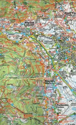 Kompass Karte Meran und Umgebung Merano e dintorni jetzt kaufen