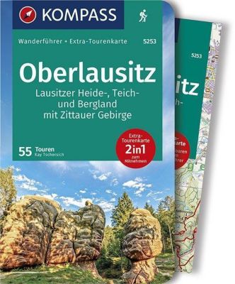 KOMPASS Wanderführer Oberlausitz, Lausitzer Heide-, Teich- und Bergland, mit Zittauer Gebirge, m. 1 Karte - Kay Tschersich | 