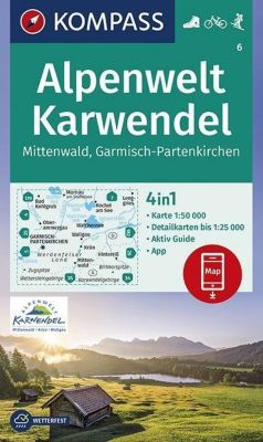 KOMPASS Wanderkarte Alpenwelt Karwendel Mittenwald, Garmisch-Partenkirchen