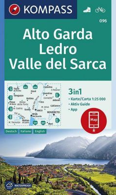 KOMPASS Wanderkarte Alto Garda, Ledro, Valle del Sarca