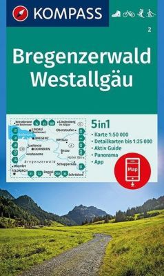 KOMPASS Wanderkarte Bregenzerwald, Westallgäu